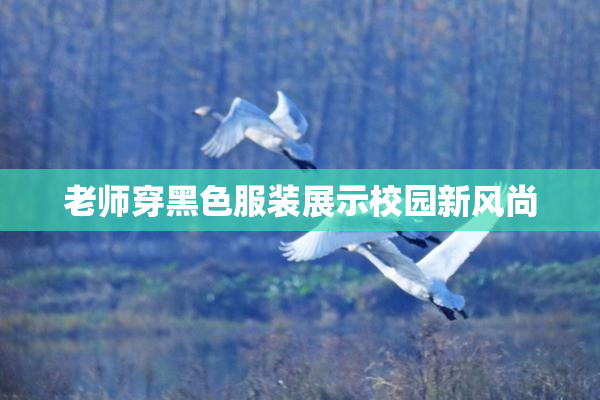 老师穿黑色服装展示校园新风尚