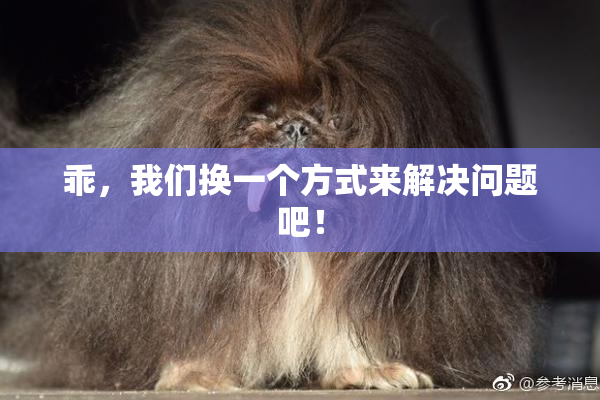 乖，我们换一个方式来解决问题吧！