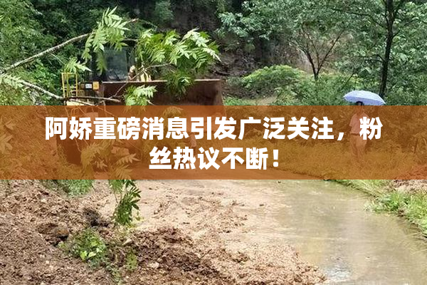 阿娇重磅消息引发广泛关注，粉丝热议不断！