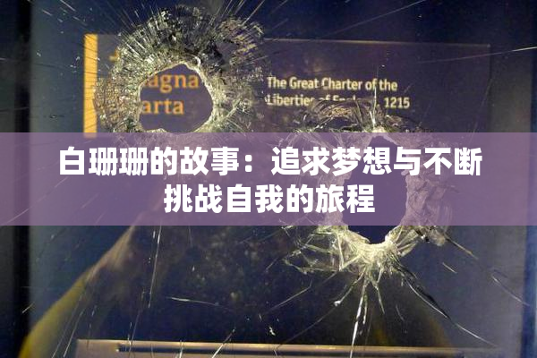 白珊珊的故事：追求梦想与不断挑战自我的旅程