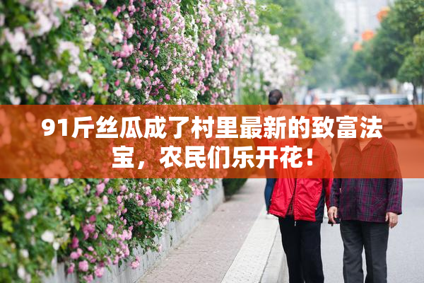 91斤丝瓜成了村里最新的致富法宝，农民们乐开花！