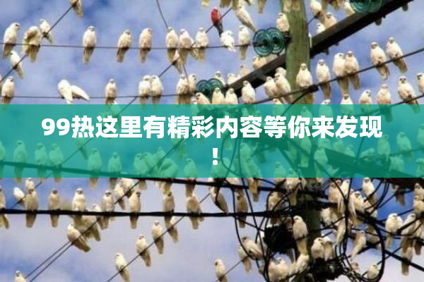 99热这里有精彩内容等你来发现！