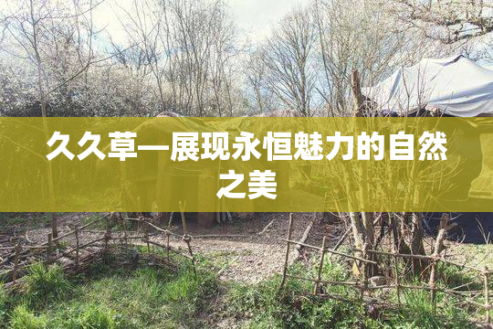 久久草—展现永恒魅力的自然之美