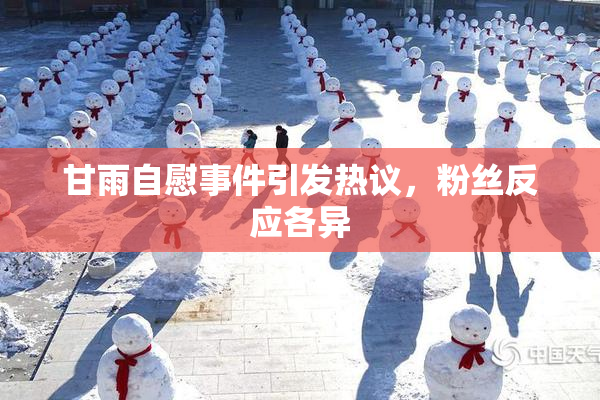 甘雨自慰事件引发热议，粉丝反应各异