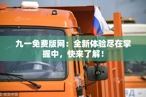 九一免费版网：全新体验尽在掌握中，快来了解！