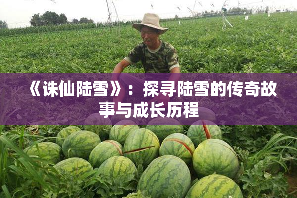 《诛仙陆雪》：探寻陆雪的传奇故事与成长历程
