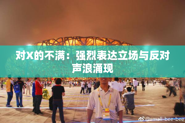 对X的不满：强烈表达立场与反对声浪涌现
