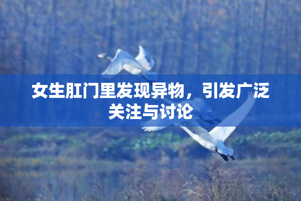 女生肛门里发现异物，引发广泛关注与讨论