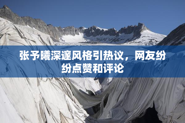 张予曦深邃风格引热议，网友纷纷点赞和评论