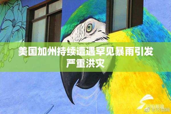 美国加州持续遭遇罕见暴雨引发严重洪灾
