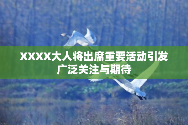 XXXX大人将出席重要活动引发广泛关注与期待