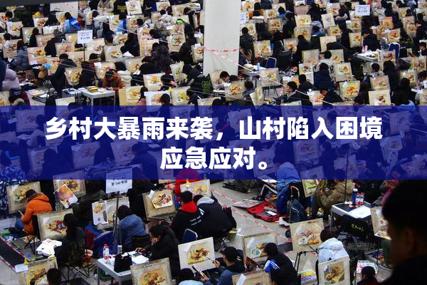 乡村大暴雨来袭，山村陷入困境应急应对。
