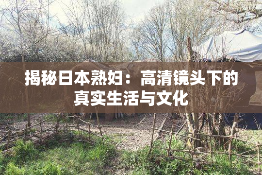 揭秘日本熟妇：高清镜头下的真实生活与文化