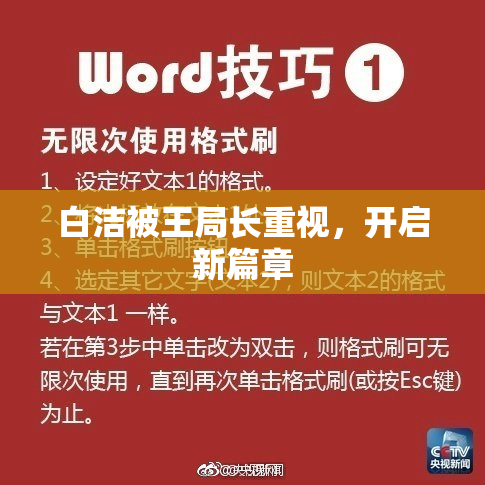 白洁被王局长重视，开启新篇章