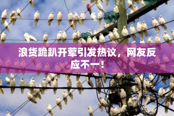 浪货跪趴开荤引发热议，网友反应不一！