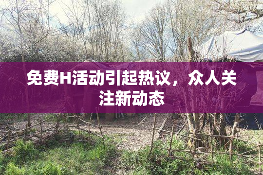 免费H活动引起热议，众人关注新动态
