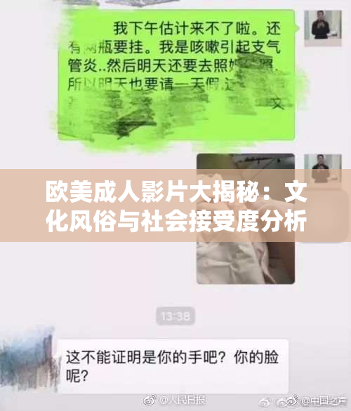 欧美成人影片大揭秘：文化风俗与社会接受度分析