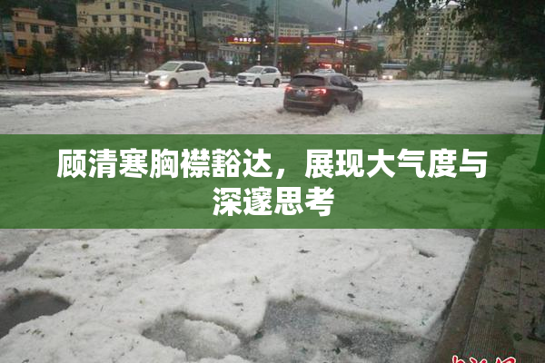 顾清寒胸襟豁达，展现大气度与深邃思考