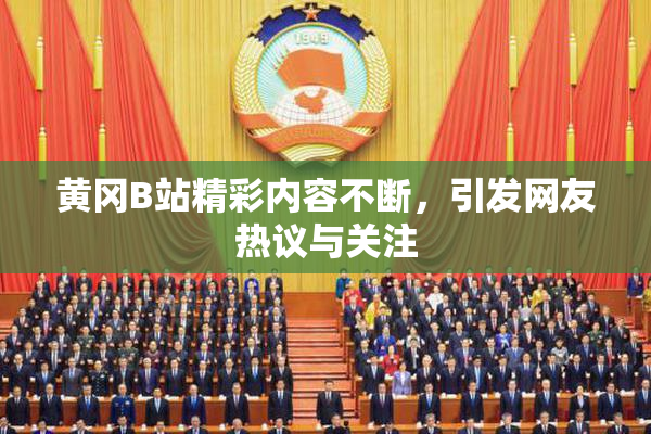 黄冈B站精彩内容不断，引发网友热议与关注