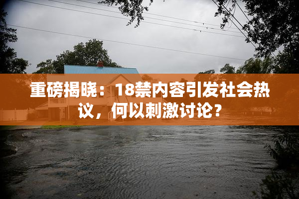 重磅揭晓：18禁内容引发社会热议，何以刺激讨论？