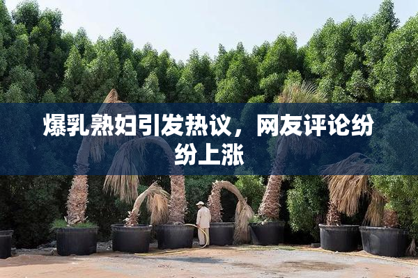 爆乳熟妇引发热议，网友评论纷纷上涨