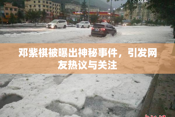 邓紫棋被曝出神秘事件，引发网友热议与关注