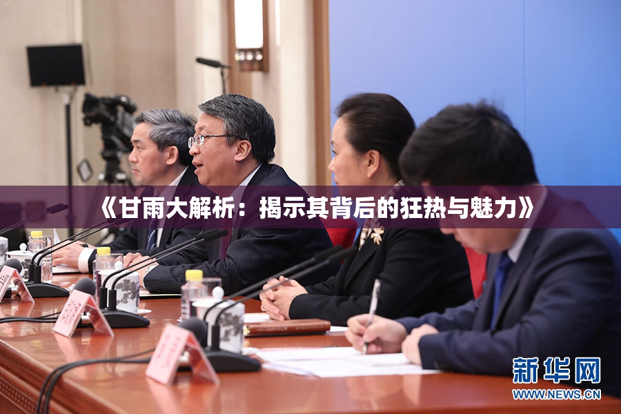 《甘雨大解析：揭示其背后的狂热与魅力》
