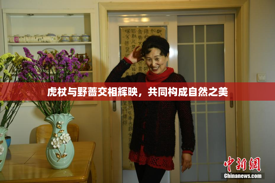 虎杖与野蔷交相辉映，共同构成自然之美