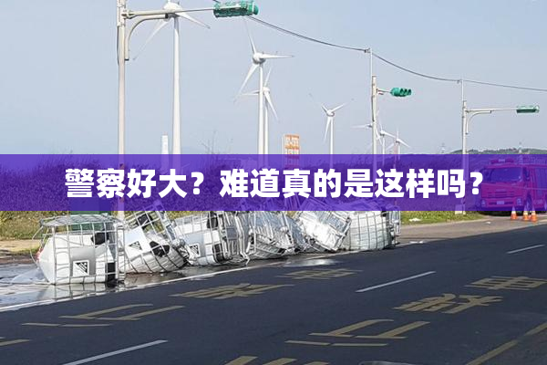 警察好大？难道真的是这样吗？