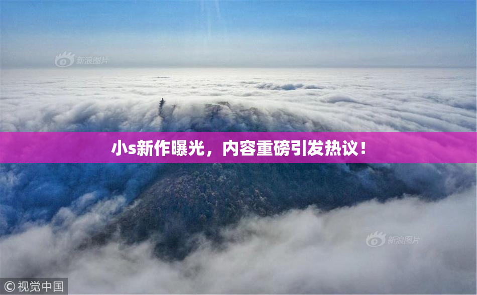 小s新作曝光，内容重磅引发热议！