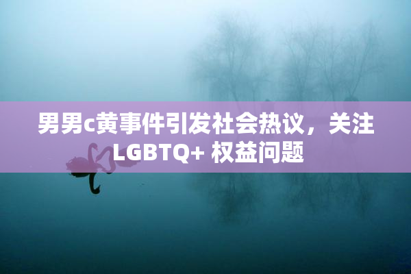 男男c黄事件引发社会热议，关注 LGBTQ+ 权益问题