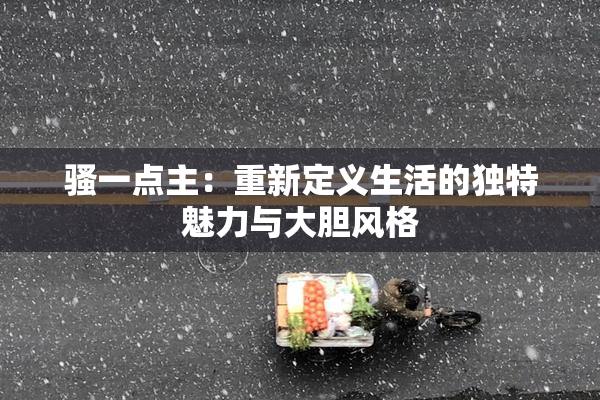 骚一点主：重新定义生活的独特魅力与大胆风格