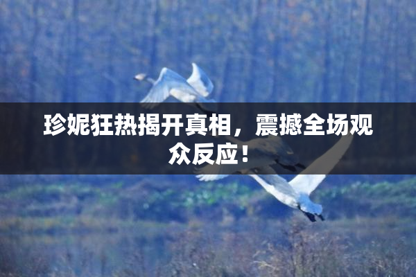 珍妮狂热揭开真相，震撼全场观众反应！