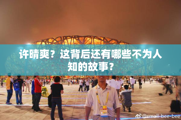 许晴爽？这背后还有哪些不为人知的故事？