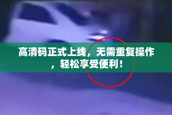 高清码正式上线，无需重复操作，轻松享受便利！