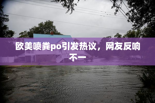 欧美喷粪po引发热议，网友反响不一