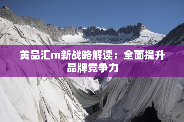 黄品汇m新战略解读：全面提升品牌竞争力