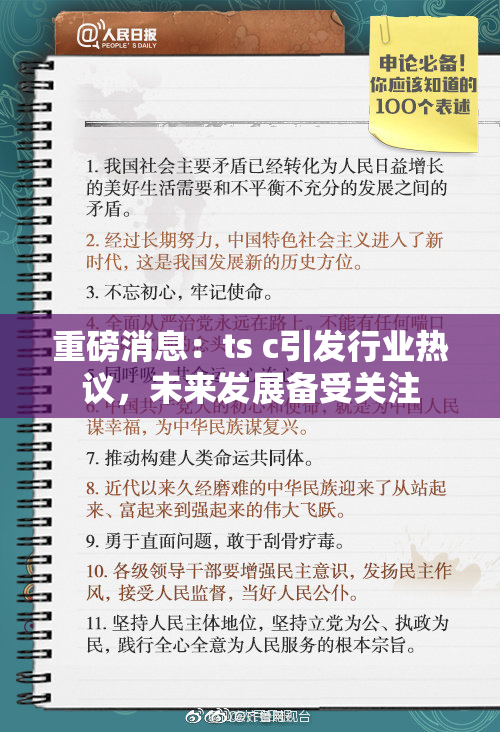 重磅消息：ts c引发行业热议，未来发展备受关注
