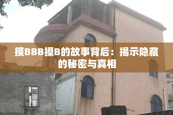 摸BBB搡B的故事背后：揭示隐藏的秘密与真相