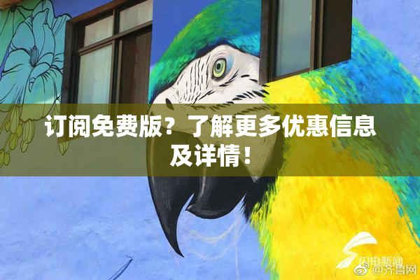订阅免费版？了解更多优惠信息及详情！