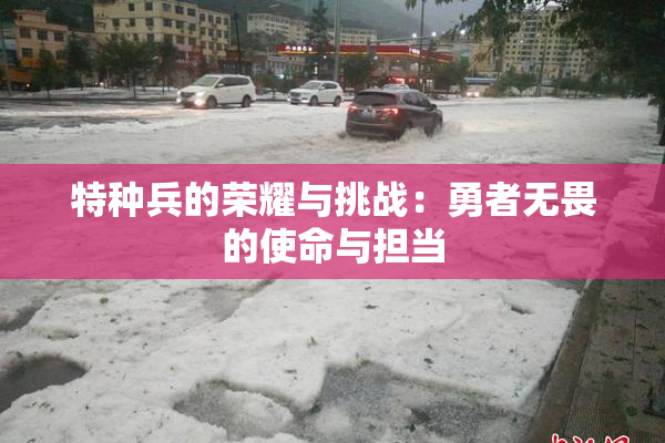 特种兵的荣耀与挑战：勇者无畏的使命与担当