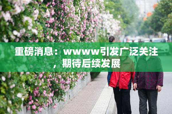 重磅消息：wwww引发广泛关注，期待后续发展