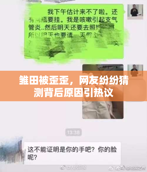 雏田被歪歪，网友纷纷猜测背后原因引热议