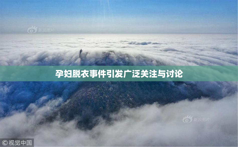 孕妇脱衣事件引发广泛关注与讨论