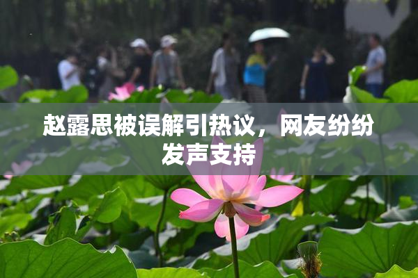 赵露思被误解引热议，网友纷纷发声支持