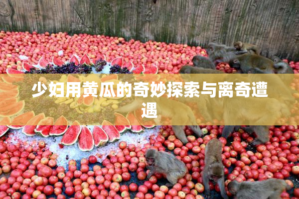 少妇用黄瓜的奇妙探索与离奇遭遇