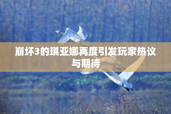 崩坏3的琪亚娜再度引发玩家热议与期待