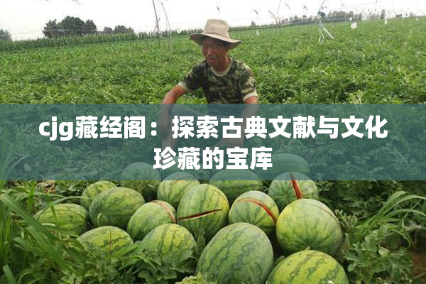 cjg藏经阁：探索古典文献与文化珍藏的宝库